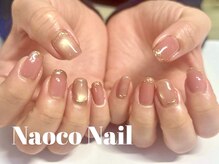 ナオコネイル(Naoco Nail)/ピーチ＊マグネット＊ミラー