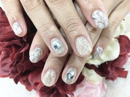【多田】大理石ネイル