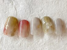 アイネイルズ 梅田店(I nails)/くすみカラーもやもや¥7700