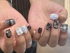暗めニュアンスネイル【fuku】