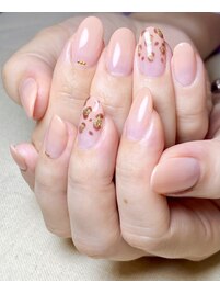 ヒョウ柄ネイル