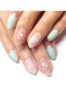 ネイルサロン アテナ(Athena)/持ち込みアート/ニュアンス