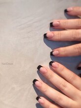 ネイル ドゥ 岡山駅前店(Nail Doux)/BLACKフレンチ