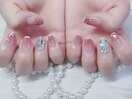 キラキラフラッシュネイル