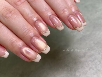 サロンドルリネイル(salon de Ruri nail)/■¥14000 上品フレンチデザイン