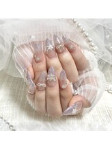 ミニョン(Minyon)/冬ネイル♪パープルフラッシュ