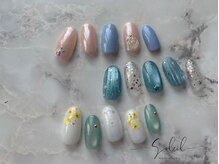ネイルサロン ソレイユ(Nailsalon Soleil)の雰囲気（春限定☆ご新規様￥7000 全5種類から選べてカラー変更ok！）
