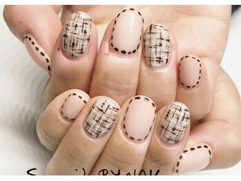 サニーサイド 梅田(Sunny side)/ツイードネイル