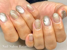 和風マグネットネイル/ゴールド
