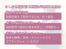 にしむら接骨院の雰囲気（最新の技術でサポート♪[美容鍼/眼精疲労/肩こり/腰痛/頭痛]）