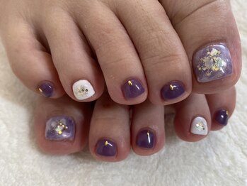 ビューティールームウィズ(beauty room w/)の写真/足元のおしゃれに欠かせないフットネイル☆豊富なデザインで自分だけのネイルが映えるキレイな足先に♪