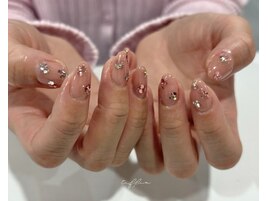 ～うるうるお花ホロネイル～