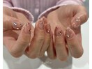 ～うるうるお花ホロネイル～