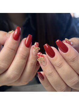 ネイルアトリエビー(nail atelier be’)/チェックフレンチ