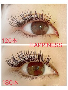 ハピネス(HAPPINESS)/本数の違い