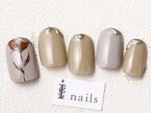 アイネイルズ 渋谷店(I nails)/薔薇ニュアンス￥7980