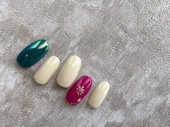 スリー(THREE)/Sep.2021/nail design