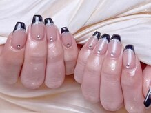 シーアンドビーネイル(C&B Nail)/シンプルフレンチデザイン