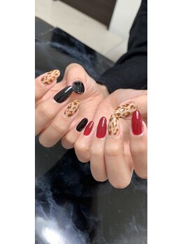 レディグリッター(Lady glitter)/アシメカラー×レオパード