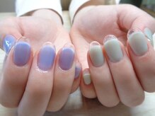 アミュリー ネイル アトリエ(Amury nail atelier)/クリアフレンチ ちぐはぐ 