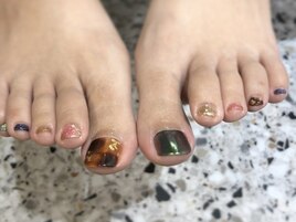footべっ甲nail