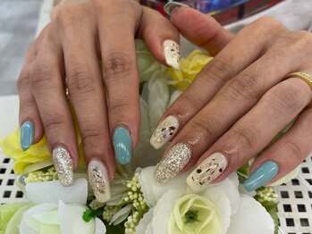 ディーネイル 四条烏丸(D-nail)/【春井】夏ネイル×シェル