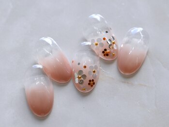 ルシェルアイ/ホロフラワー☆ヌーディーグラデ