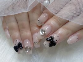 ドットリボンネイル