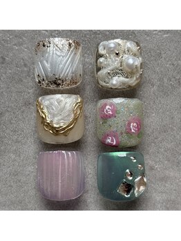 【フット】選べる親指アート