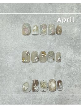 カッツ エステティックサロン 元町(CUT S)の写真/毎月変わる定額アート◎8,400円/9,400円/10,400円
カラーチェンジOK!!