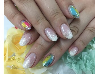 ダブルネイル(Double Nail)/塗りかけアートネイル☆