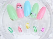 ネイルサロン あかねいろ/春夏　シェル　クリアネイル　