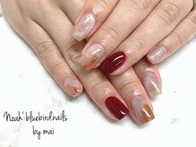 ノアブルーバードネイルズ(Noah' bluebird .nails)/ニュアンス秋色を取り入れて