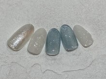 ネイルサロン ロゼプリュム/冬　ニュアンスネイル