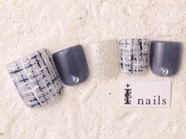 ネイビーツイードフット9480円