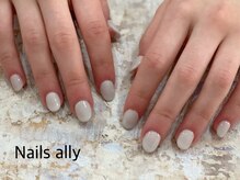 ネイルズアリー 立川店(Nails ally)/ショートスカルプ×ワンカラー