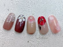 ルルミーナ(Lulu Mina)/選べるワンポイントお花アート1
