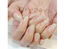 にゃーこネイル/ハーフフレンチ☆シンプルコース