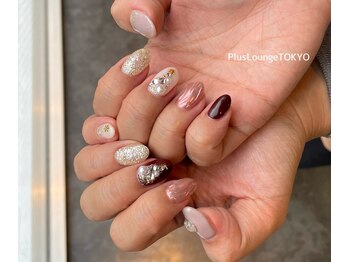 プルースラウンジ トウキョウ(Plus Lounge TOKYO)/キラキラクリスマスネイル♪