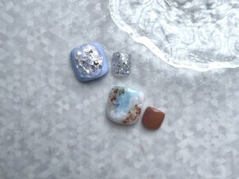 ダリ ネイルアンドアイラッシュサロン(Dali)/フット　親指ワンポイント