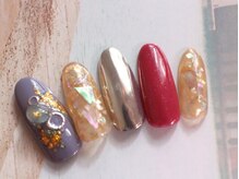 ネイルサロン ティディ(TIDY)/ミラー/ローズカラー/ラベンダー