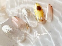 ボネール(nail ＆ eyelash Bounail)/ひまわり　ニュアンス　グラデ