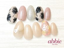 ネイルサロン アビー グランデュオ蒲田店(abbie)/flowerデザイン◇¥13035/¥12892