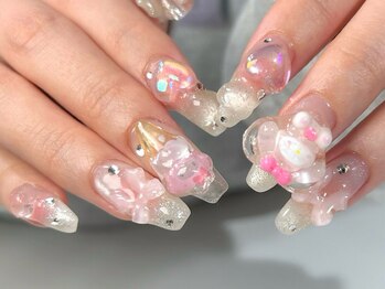 エミュレ(emure.)の写真/ー パーツ盛りネイルがお得に楽しめるコースも♪ ー 表参道/渋谷