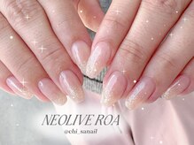 ネオリーブロア 鶴川店(NEOLIVE ROA)/ラメグラデザイン￥5000
