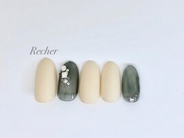 シースルーカラーとビジュー