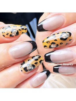 ハーティー(Hearty)/ジェルアート4本+フレンチ