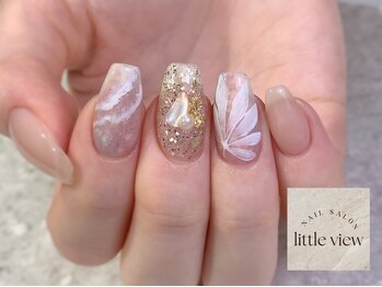 リトルビュー(little view)の写真/【初回オフ無料】繊細なネイルアートで周りと差がつく美しい指先に♪丁寧に仕上げる手描きアートが大好評☆