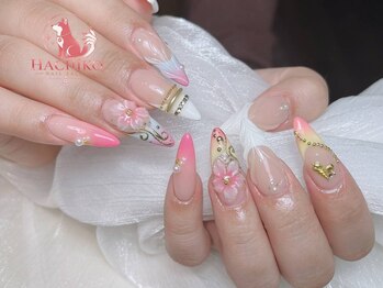 ハチコウネイルサロン 渋谷(Hachiko Nail Salon)の写真/亀裂・爪が弱いetc…爪のお悩みはチップ長さだしで解決★可愛いアートやパーツを乗せたい方にもオススメ♪