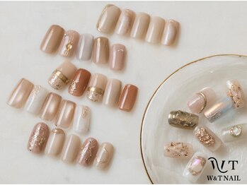 ダブティーネイル(W &T Nail)の写真/付替えオフ無料で流行りのニュアンスデザインやワンカラーを楽しめる◎【口コミ４．８８】の高評価サロン♪